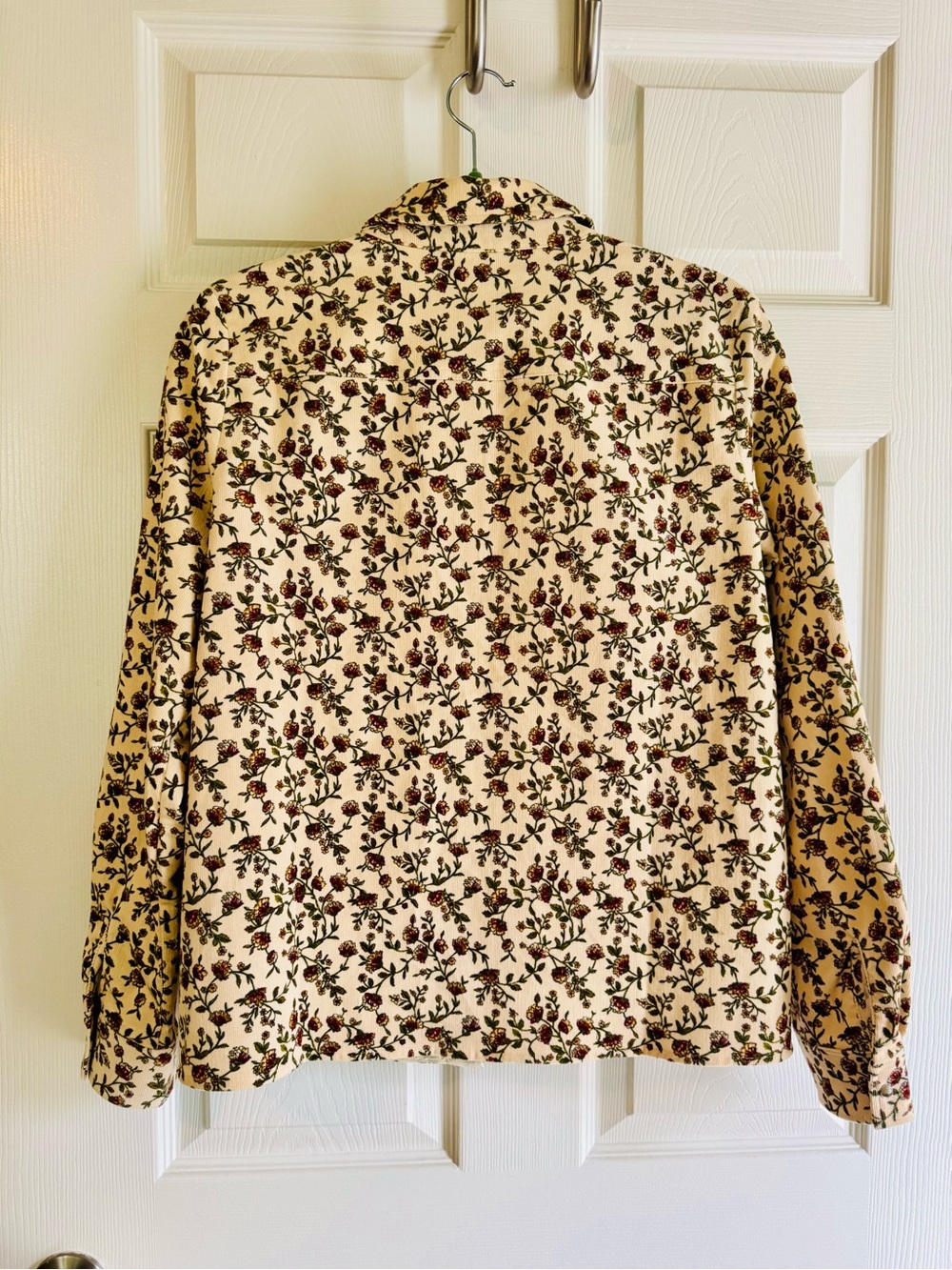Sezane Corduroy Floral Shirt EUC Size 36/4/S - Picture 6 of 9